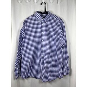 Dockers Battery Street Collection Mens XL Classic Fit Plaid LS Button Down Shirt